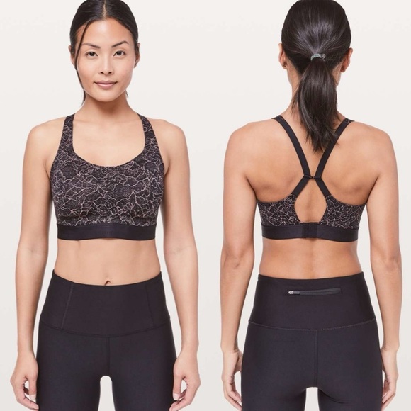 lululemon athletica Other - lululemon Fine Form Bra Ultra Lacescape Rose Black